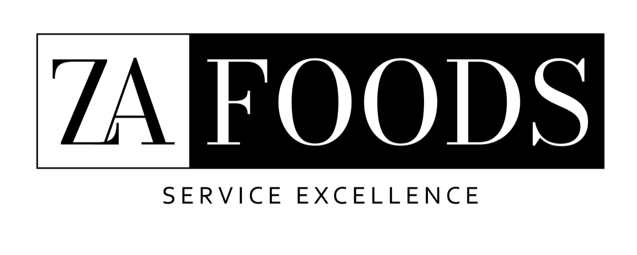 ZA Foods Logo with strapline